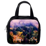 Landscape Fog Mist Haze Forest Classic Handbags (2 Sides) Back