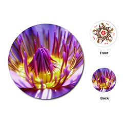 Flower Blossom Bloom Nature Playing Cards (round)  by BangZart