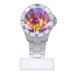 Flower Blossom Bloom Nature Plastic Nurses Watch by BangZart