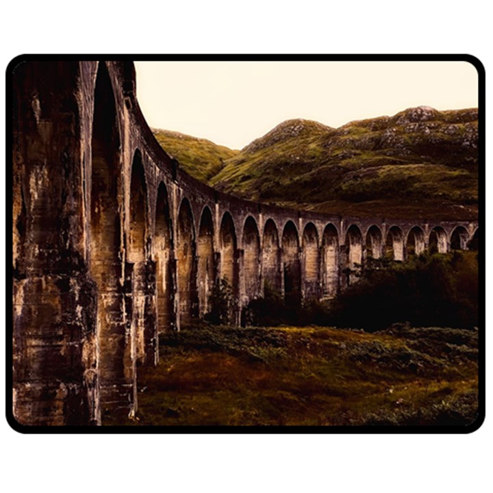 Viaduct Structure Landmark Historic Fleece Blanket (Medium) 