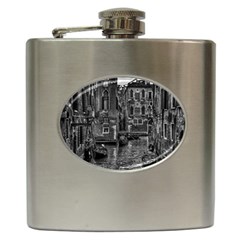 Venice Italy Gondola Boat Canal Hip Flask (6 Oz) by BangZart