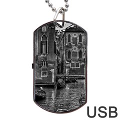 Venice Italy Gondola Boat Canal Dog Tag Usb Flash (one Side) by BangZart