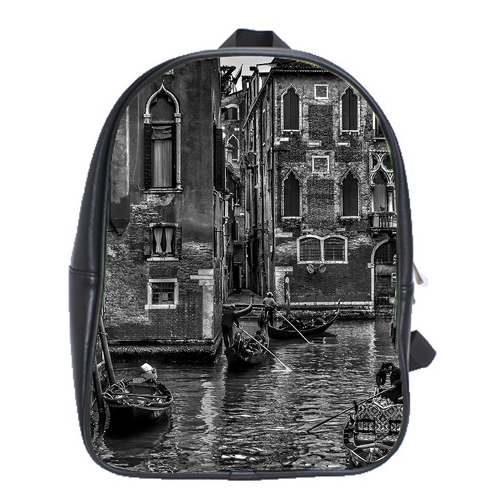 Venice Italy Gondola Boat Canal School Bag (XL)