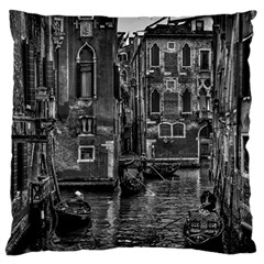 Venice Italy Gondola Boat Canal Large Flano Cushion Case (one Side) by BangZart