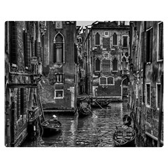 Venice Italy Gondola Boat Canal Double Sided Flano Blanket (medium)  by BangZart