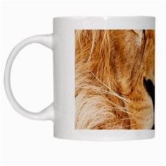 Africa African Animal Cat Close Up White Mugs by BangZart