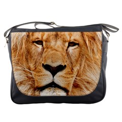 Africa African Animal Cat Close Up Messenger Bags by BangZart