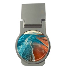 Sea Ocean Coastline Coast Sky Money Clips (round)  by BangZart