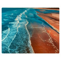 Sea Ocean Coastline Coast Sky Double Sided Flano Blanket (medium)  by BangZart