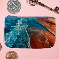 Sea Ocean Coastline Coast Sky Large Coin Purse by BangZart