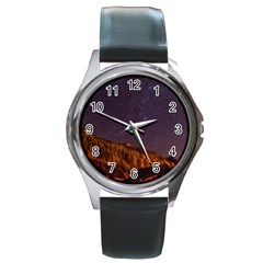 Italy Cabin Stars Milky Way Night Round Metal Watch by BangZart