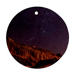 Italy Cabin Stars Milky Way Night Ornament (round) by BangZart