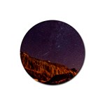 Italy Cabin Stars Milky Way Night Rubber Coaster (Round)  Front