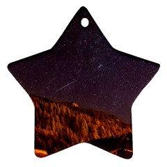 Italy Cabin Stars Milky Way Night Star Ornament (two Sides) by BangZart