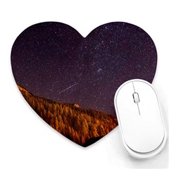 Italy Cabin Stars Milky Way Night Heart Mousepads by BangZart