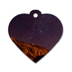 Italy Cabin Stars Milky Way Night Dog Tag Heart (two Sides) by BangZart