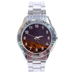 Italy Cabin Stars Milky Way Night Stainless Steel Analogue Watch by BangZart