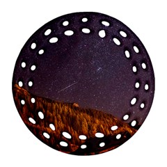 Italy Cabin Stars Milky Way Night Round Filigree Ornament (two Sides) by BangZart