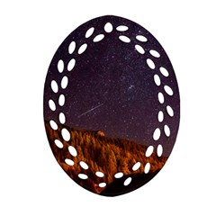 Italy Cabin Stars Milky Way Night Ornament (oval Filigree) by BangZart