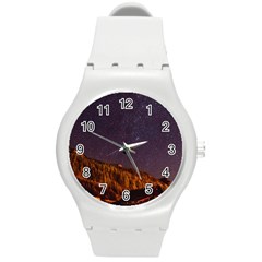 Italy Cabin Stars Milky Way Night Round Plastic Sport Watch (m) by BangZart