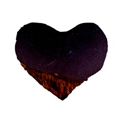 Italy Cabin Stars Milky Way Night Standard 16  Premium Heart Shape Cushions by BangZart