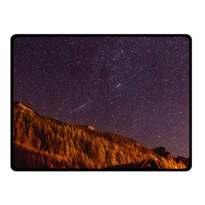 Italy Cabin Stars Milky Way Night Double Sided Fleece Blanket (Small) 