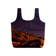 Italy Cabin Stars Milky Way Night Full Print Recycle Bags (s)  by BangZart