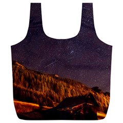 Italy Cabin Stars Milky Way Night Full Print Recycle Bags (l)  by BangZart