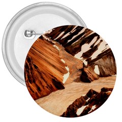 Iceland Mountains Snow Ravine 3  Buttons by BangZart