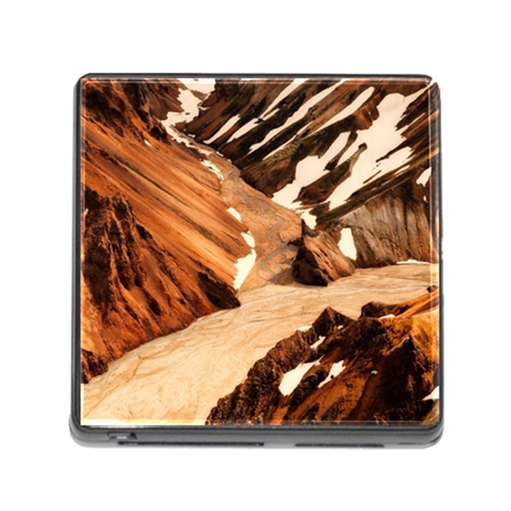 Iceland Mountains Snow Ravine Memory Card Reader (Square)