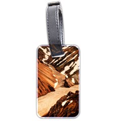 Iceland Mountains Snow Ravine Luggage Tags (two Sides) by BangZart