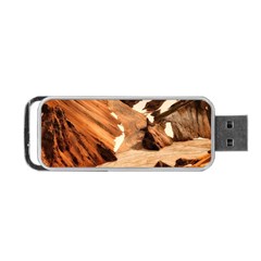 Iceland Mountains Snow Ravine Portable Usb Flash (one Side) by BangZart