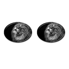 Feline Lion Tawny African Zoo Cufflinks (oval) by BangZart