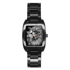 Feline Lion Tawny African Zoo Stainless Steel Barrel Watch by BangZart