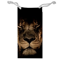 African Lion Mane Close Eyes Jewelry Bag by BangZart