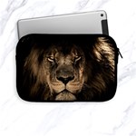 African Lion Mane Close Eyes Apple iPad Mini Zipper Cases Front