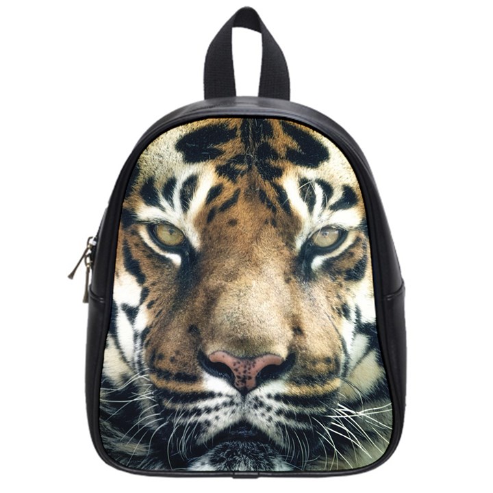 Tiger Bengal Stripes Eyes Close School Bag (Small)