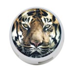 Tiger Bengal Stripes Eyes Close 4-Port USB Hub (One Side) Front