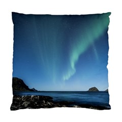 Aurora Borealis Lofoten Norway Standard Cushion Case (one Side) by BangZart