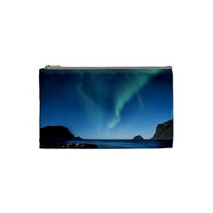 Aurora Borealis Lofoten Norway Cosmetic Bag (small)  by BangZart