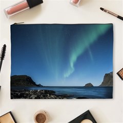 Aurora Borealis Lofoten Norway Cosmetic Bag (xl) by BangZart