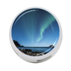 Aurora Borealis Lofoten Norway 4-port Usb Hub (one Side) by BangZart