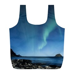 Aurora Borealis Lofoten Norway Full Print Recycle Bags (l)  by BangZart