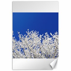 Crown Aesthetic Branches Hoarfrost Canvas 24  X 36  by BangZart