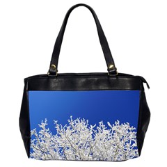 Crown Aesthetic Branches Hoarfrost Office Handbags (2 Sides)  by BangZart