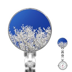 Crown Aesthetic Branches Hoarfrost Stainless Steel Nurses Watch by BangZart