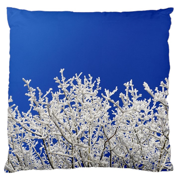 Crown Aesthetic Branches Hoarfrost Standard Flano Cushion Case (One Side)