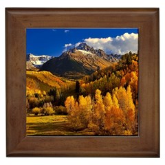 Colorado Fall Autumn Colorful Framed Tiles by BangZart