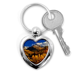 Colorado Fall Autumn Colorful Key Chains (heart)  by BangZart