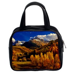 Colorado Fall Autumn Colorful Classic Handbags (2 Sides) by BangZart